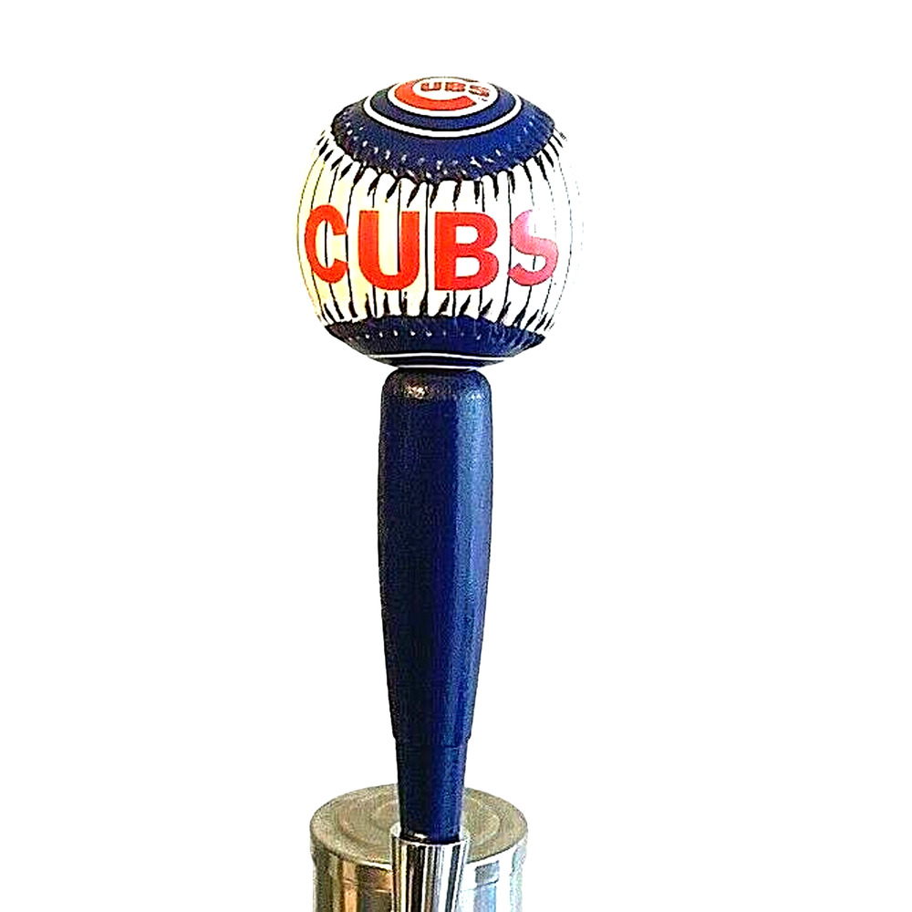 Chicago Cubs Kegerator Beer Tap Handle Pub MLB Navy Baseball Wrigley Field New